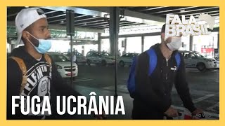 Jogadores brasileiros que conseguiram deixar a Ucrânia relatam medo durante a fuga [upl. by Wein679]