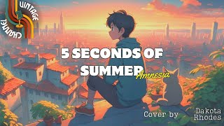 5SOS  Amnesia Lyrics Video Cover Version [upl. by Refenej]