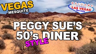 Peggy Sues 50s Style Diner Mesquite NV One hour NE from Las Vegas [upl. by Gove131]