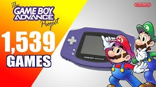 The Game Boy Advance Project  All 1539 GBA Games  Every Game USEUJP [upl. by Nas]