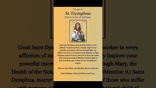 St Dymphna Pray for us 🕊👏🌸 [upl. by Solokin]