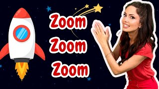 Zoom Zoom Zoom Were Going to the Moon  Fun Song for Kids [upl. by Imit]