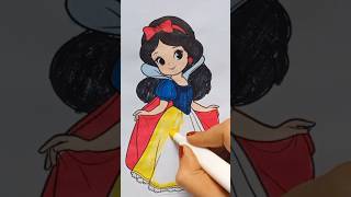 Snow White drawing ✍️ youtubeshorts viral trending [upl. by Stearns184]