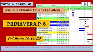 1Primavera P6 Introduction Series Planning Software in Detail [upl. by Gruver]