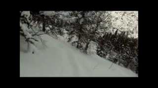 Off Piste powder day in Arcalis Vallnord in Andorra 22nd January 2013 [upl. by Elinet]