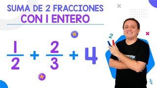 Suma de 2 fracciones con 1 entero [upl. by Idnarb12]