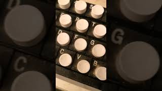 Ancient Burroughs keyboard with microswitch Reed switches [upl. by Schreibe]