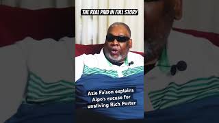 Azie Faison explains why Alpo unsliced Rich Porter frienemies paidinfull [upl. by Delaney538]