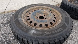 How to Quickly Refresh a Rusted Rim with a New Paint [upl. by Ynohtnakram171]