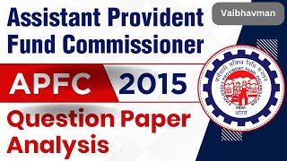 APFC 2015 GS Paper analysis [upl. by Sadiras714]