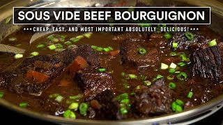 Sous Vide BEEF BOURGUIGNON Perfection  Affordable and Delicious [upl. by Suhpesoj]