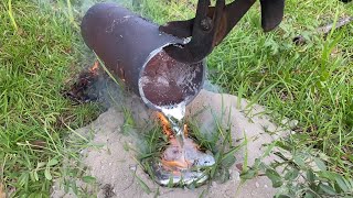 Huge Field Ant Colony Casted With Molten Aluminum Anthill Art 17 [upl. by Dry]