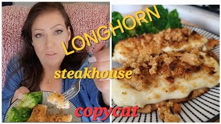 HOW TO MAKE Longhorn Parmesan Crusted Chicken COPYCAT [upl. by Ainola]