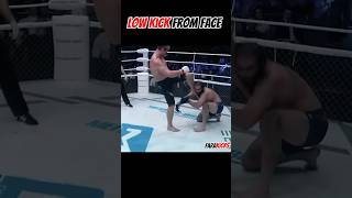 Low kick from face 🥊 mma boxing life [upl. by Thorsten984]