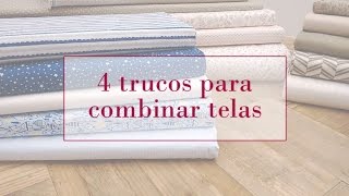 4 trucos para combinar telas  Tutoriales patchwork [upl. by Nyltak]