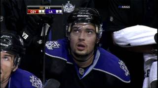 Drew Doughty Speared by Rene Bourque 120910 [upl. by Emogene]