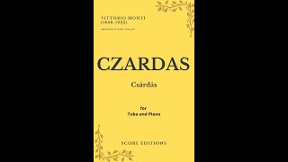 Czardas Vittorio Monti for Tuba and Piano [upl. by Gavra]