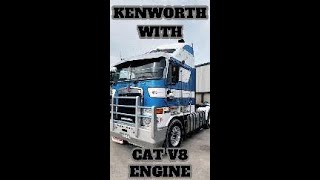 KENWORTH TRUCK WITH CAT ENGINE START UP [upl. by Arramas]