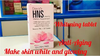 Tablet HNS biotinvitamin Cantiageingbenefits and side effectswhitening tablettab Gluten free [upl. by Hyozo]