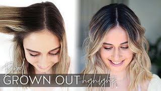 How to blend grown out highlights into balayage using three different hair color techniques [upl. by Chemesh]