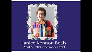 Janice Beals Memorial Service [upl. by Dimitris]