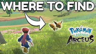 Where to find Eevee early in Pokemon Legends Arceus [upl. by Anaet]