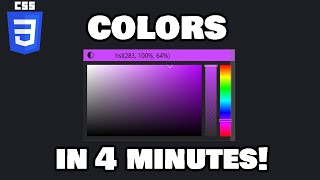 Learn CSS colors in 4 minutes 🖌️ [upl. by Raddi]