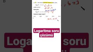 12sınıf Logaritma soru çözümü logaritma [upl. by Affay]