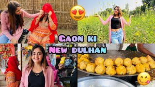 😱Papa ke liye Gaon ki New Dulhan 😍 Modern City Girl Enjoying in desi Village Bindass Kavya [upl. by Grefe]