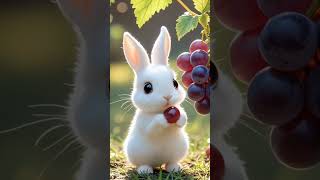 Cute Rabbit Eating Grapes  Cutepet shorts rabbit bunny rabbiteating [upl. by Rivers915]