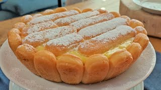 TORTA al LIMONE SENZA FORNO torta alla crema e limone SENZA BURRO torta al limone torta alla crema [upl. by Annaya]