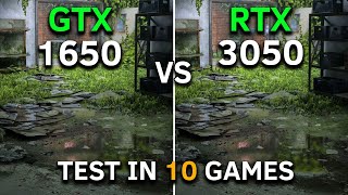 GTX 1650 vs RTX 3050  Test In 10 Games at 1080p  How Big is The Difference [upl. by Alison]