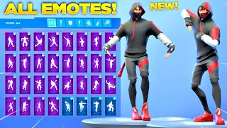 Fortnite Dance IKONIK all Epic emotes Showcase [upl. by Gneh626]