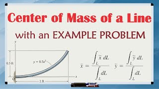 How to Find the Centroid of a Line  Equations and Step By Step Example Problem Included [upl. by Berkow569]