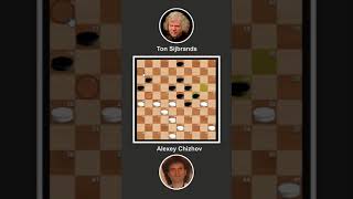 Chizhov vs Sijbrands The Missed Winning Move  1990 World Cup Draughts Shorts [upl. by Nortal]