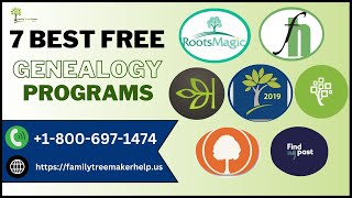 7 Best Free Genealogy Programs For Beginners  Top Free Family Tree Makers  Best Family Tree Maker [upl. by Akselaw]