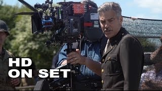 The Monuments Men Behind the Scenes Part 1 of 2 Broll George Clooney Matt Damon  ScreenSlam [upl. by Aryam]