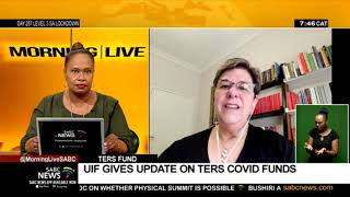 UIF update on Temporary Employment Relief Scheme  Marsha Bronkhorst [upl. by Sophi]