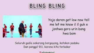 iKON  BLING BLING Super Easy Romanized Lyrics  Indo Sub  MV [upl. by Cory]