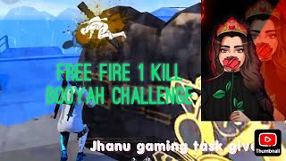 Free fire telugu BR Rank 1 kill booyah task jhanugaming given task freefire telugu [upl. by Chita454]