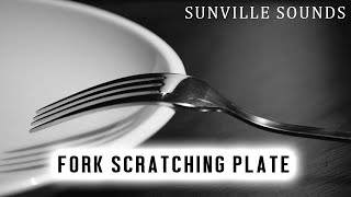 Fork Scratching Plate  HouseHold Sounds  Annoying Sounds with Peter Baeten [upl. by Butcher959]