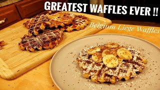 Greatest Waffle Recipe  Belgian Liege Waffles [upl. by Drwde20]