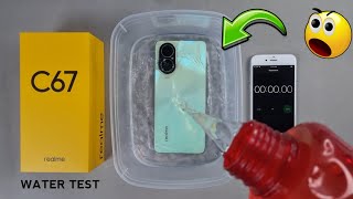 Realme C67 4G Water Test 💦💧 iP54 Water Test Of Realme C67 [upl. by Laband]