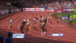 4x400m finale Zurich  Athlétisme Fr3 Dijon [upl. by Corrine]