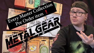 I got EVERY Metal Gear Master Collection Pre order  Was it worth it [upl. by Modie]