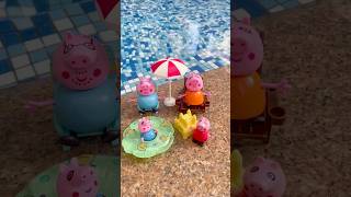 Cute Little Peppa PigPOOL TIME😍peppapig peppa cute shorts best mama viralshor [upl. by Barty]