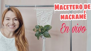 Macetero De MACRAMÉ [upl. by Minica]