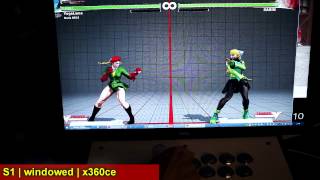 SFV input delay S1 vs S2 vs Online vs Windowed vs x360ce [upl. by Velleman776]