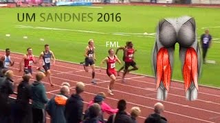 UM 2016  G1819 100m finale  1099 and a torn hamstring [upl. by Amias]