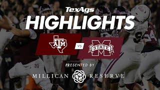 Highlights Texas AampM 51 Mississippi State 10 [upl. by Darn198]